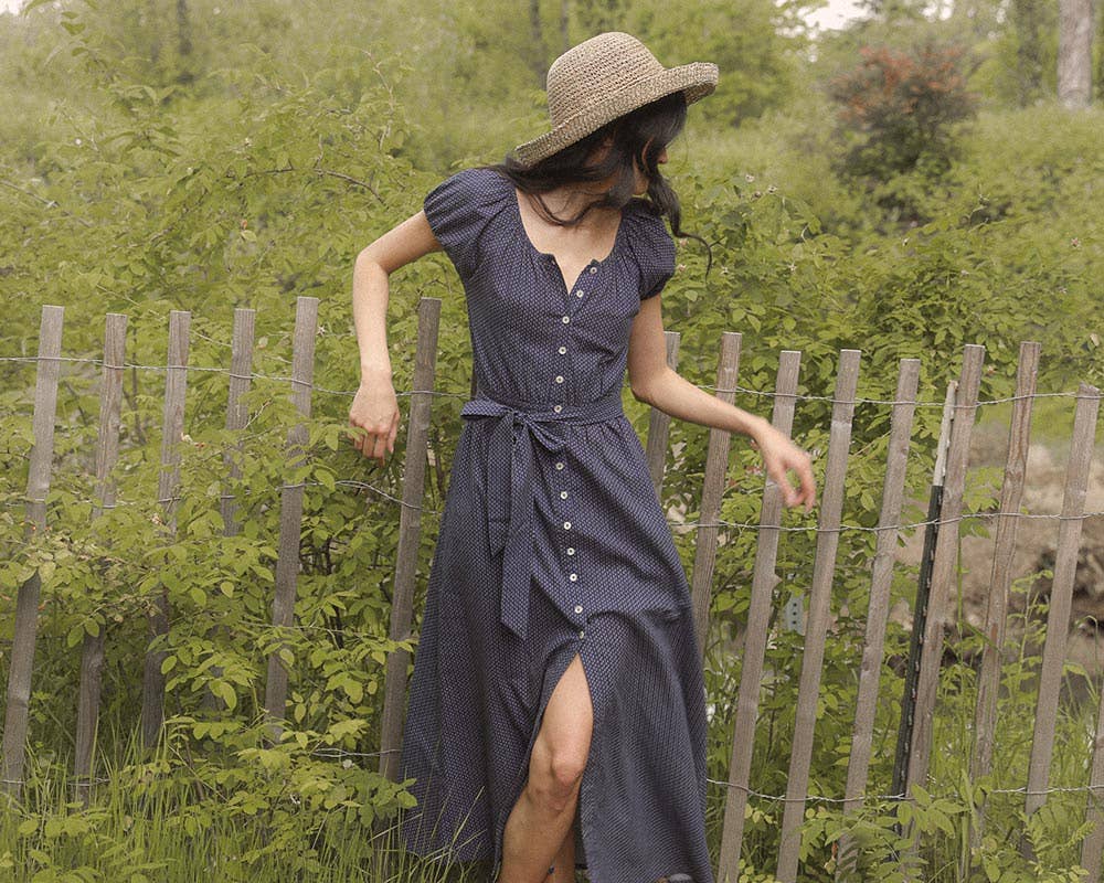 Navy Calais Dress