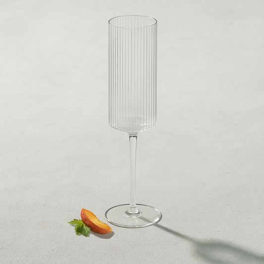 Ribbed Champagne Glass
