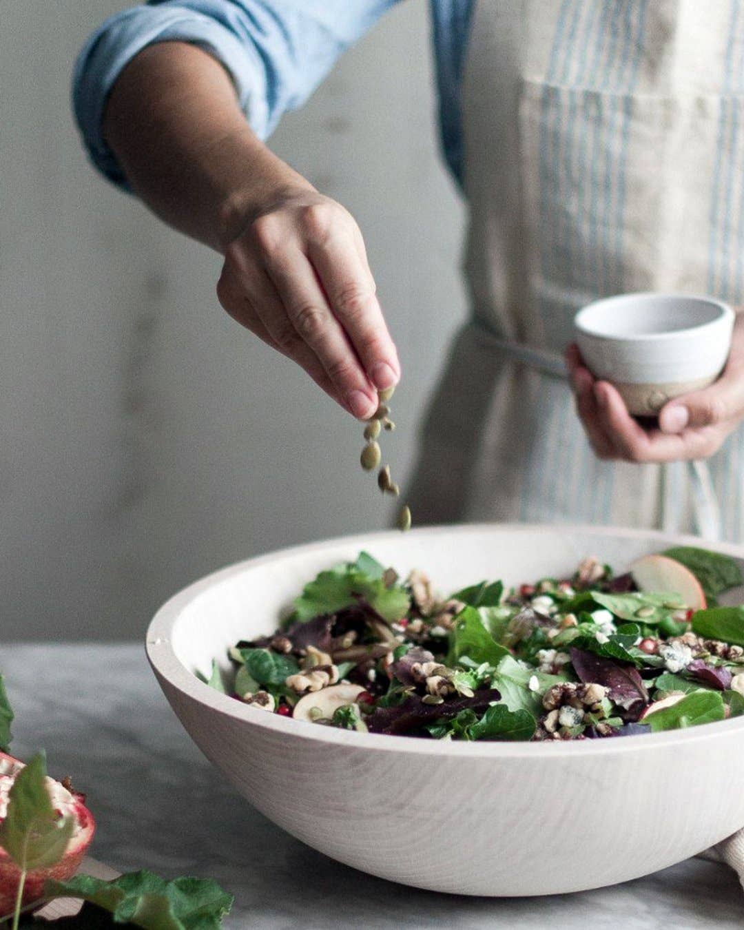 White Wooden Bowls