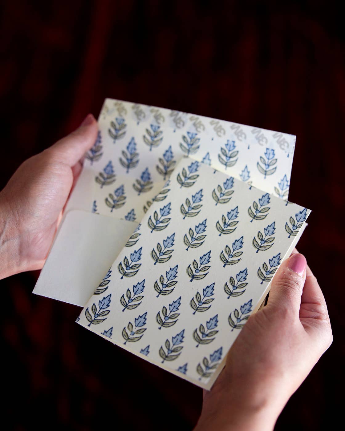 Mirchi Block Printed Greeting Card