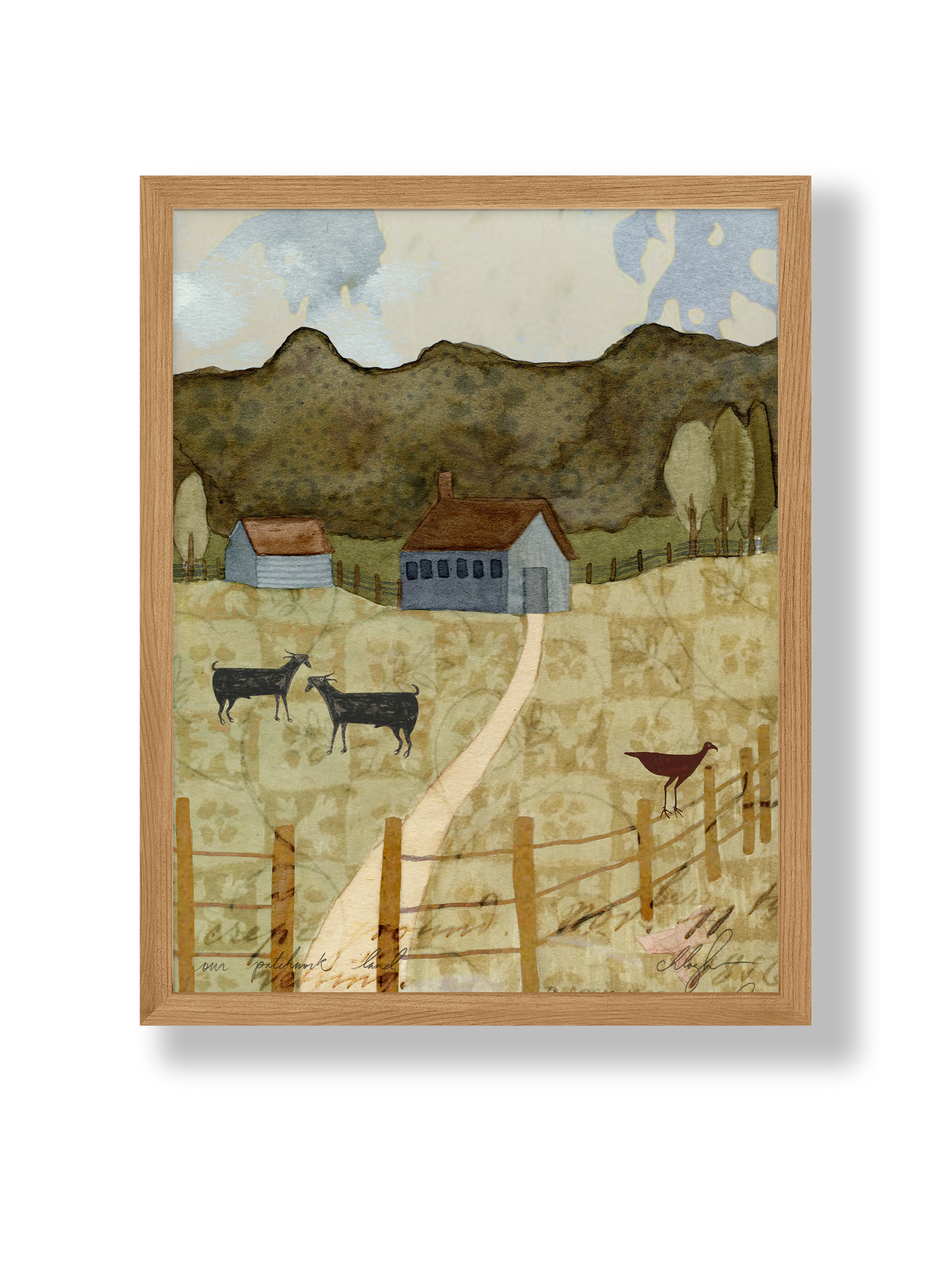 Our Patchwork Land Art Print