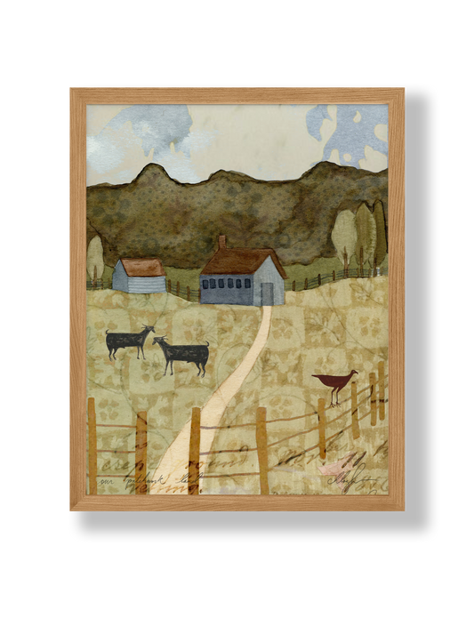 Our Patchwork Land Art Print