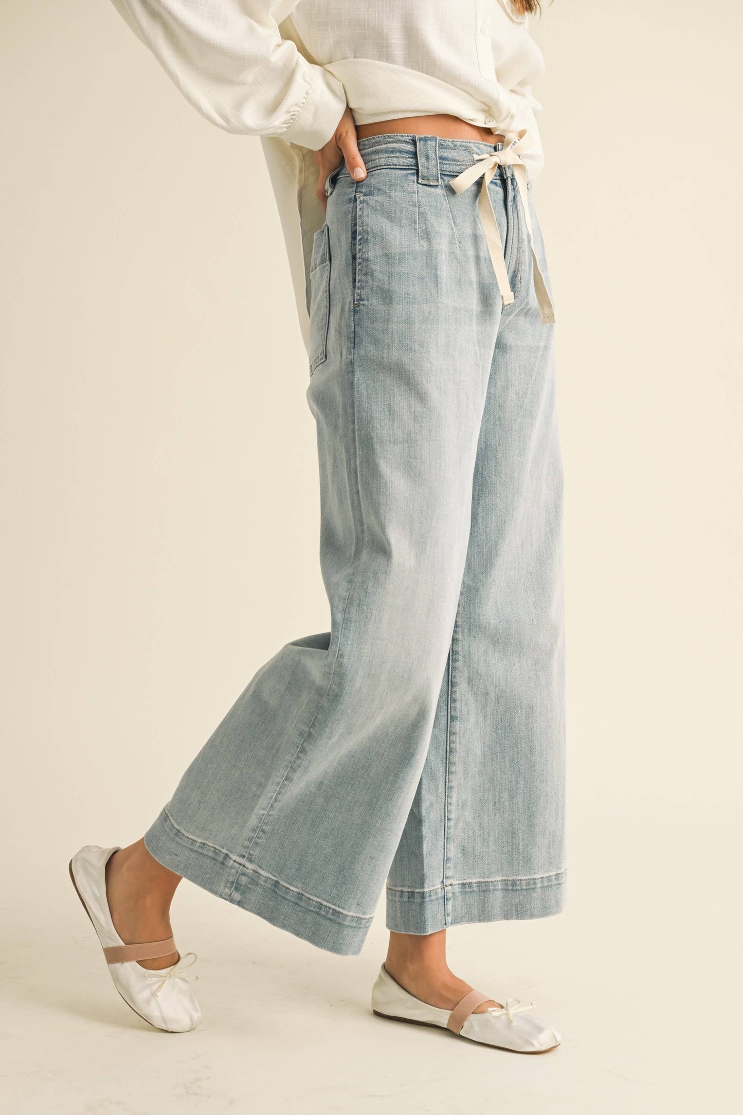 Washed Denim Coastal Pant