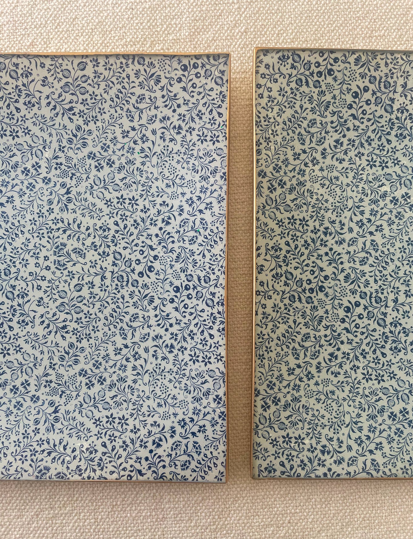 Handmade Decoupage Rectangular Glass Plate