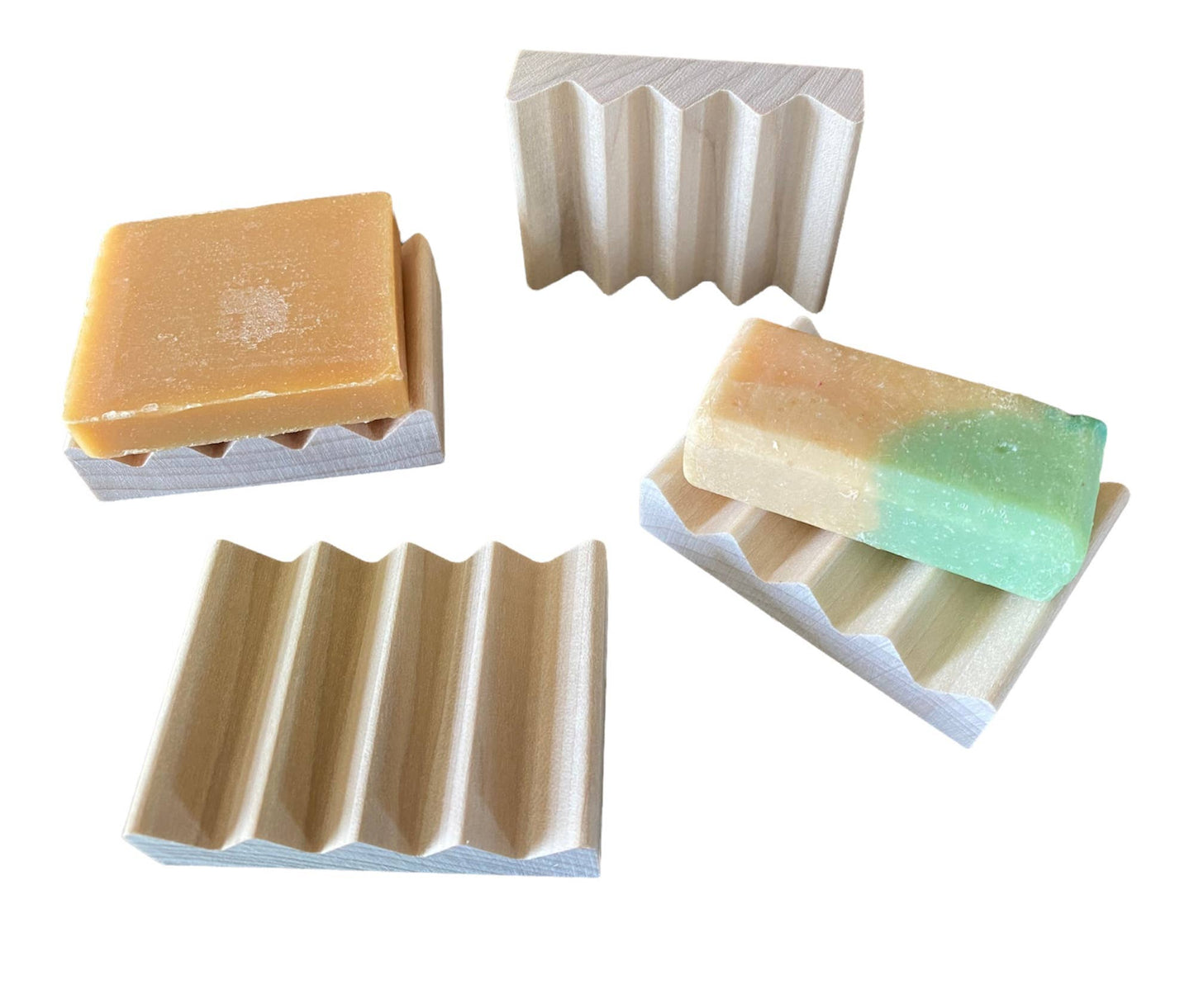 2" mini wood soap dishes