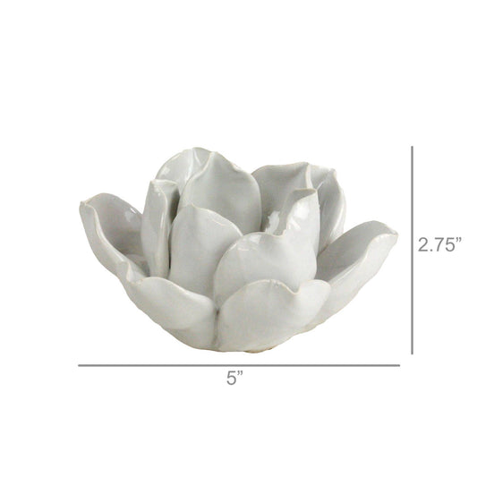 Fleur Blanc Candle Holder