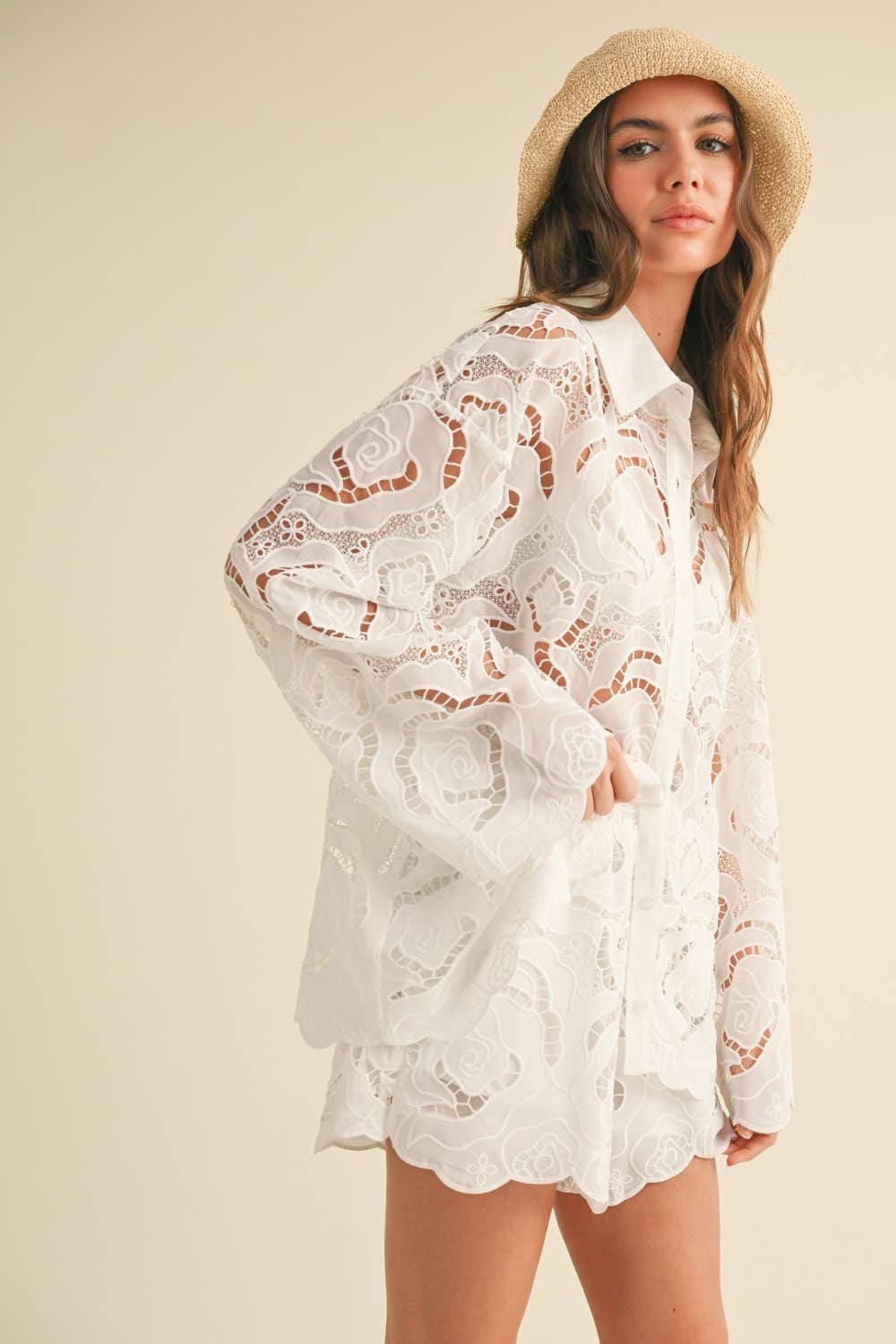 Flora Eyelet Shirt