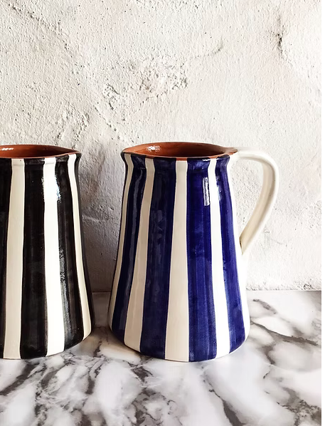 Portuguese Bold Stripe Jug