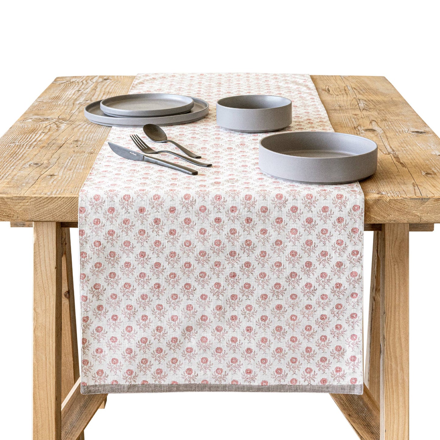 Block print Table Runner 18x90
