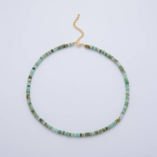 Amazonite Rondelle Necklace