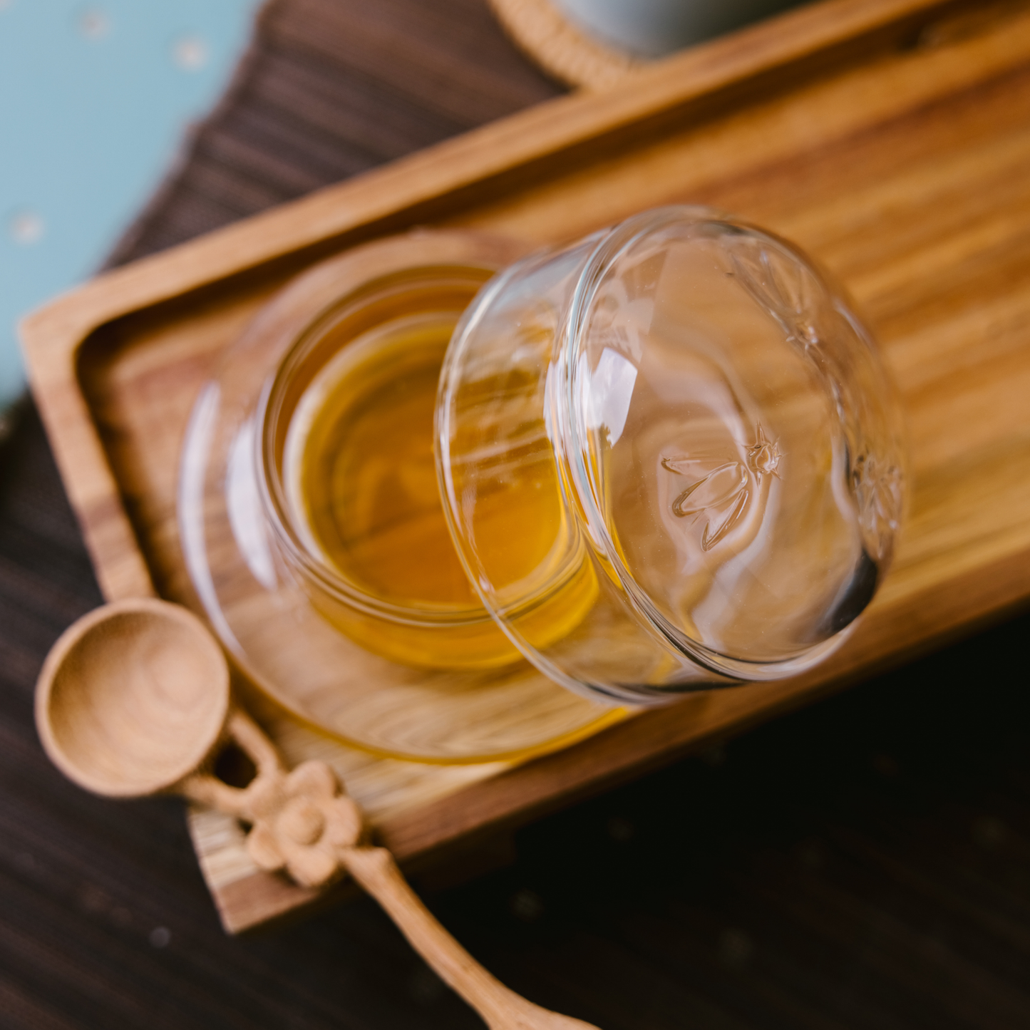 Glass Bee Dish Set