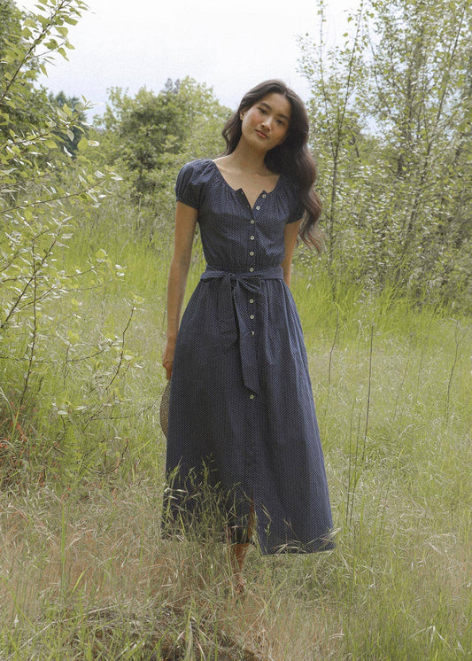 Navy Calais Dress