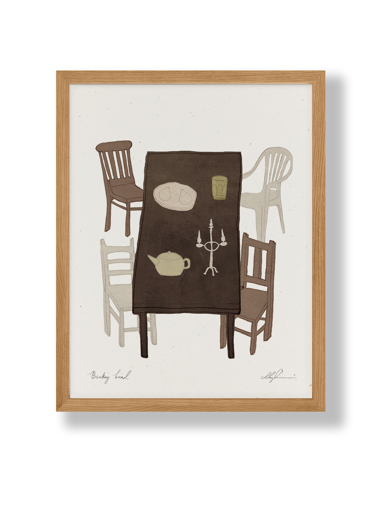 Breaking Bread Art Print