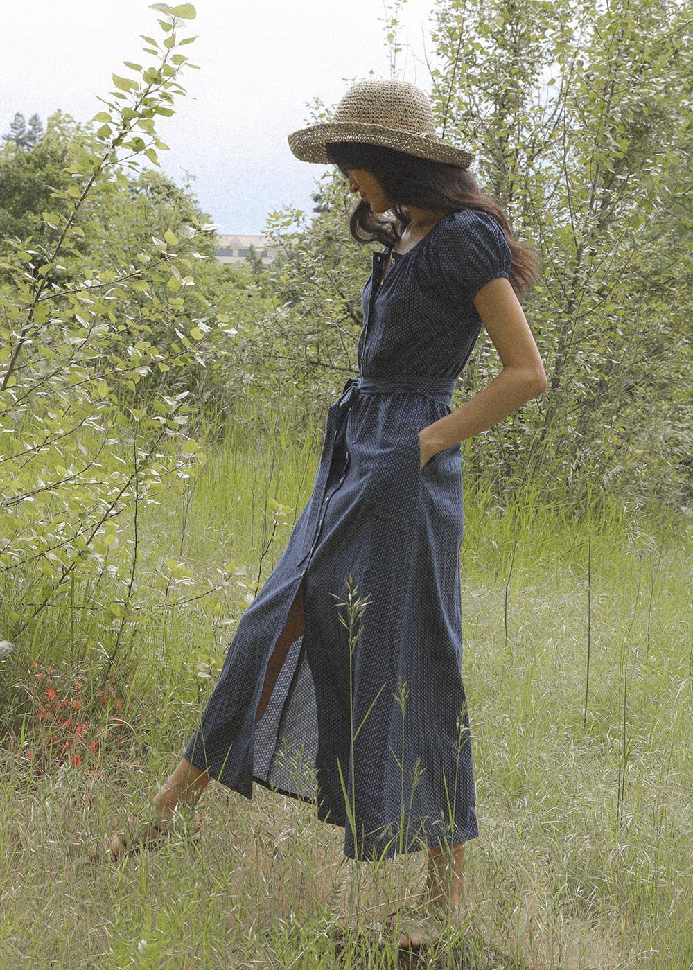 Navy Calais Dress