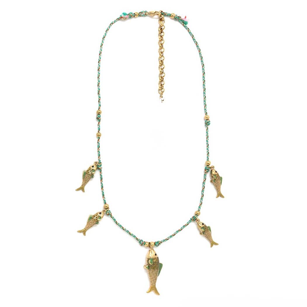 Five Fish Necklace
