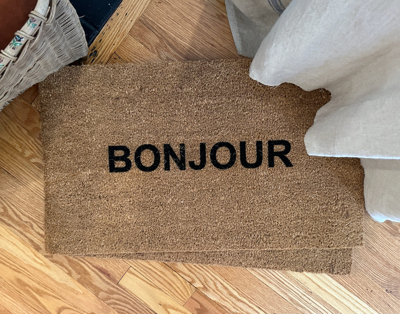 Bonjour Door Mat