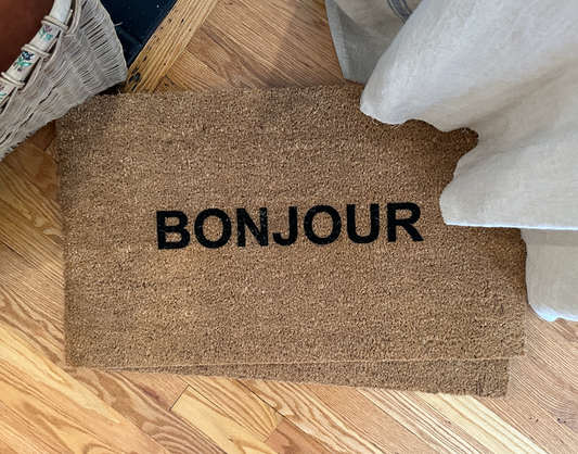 Bonjour Door Mat