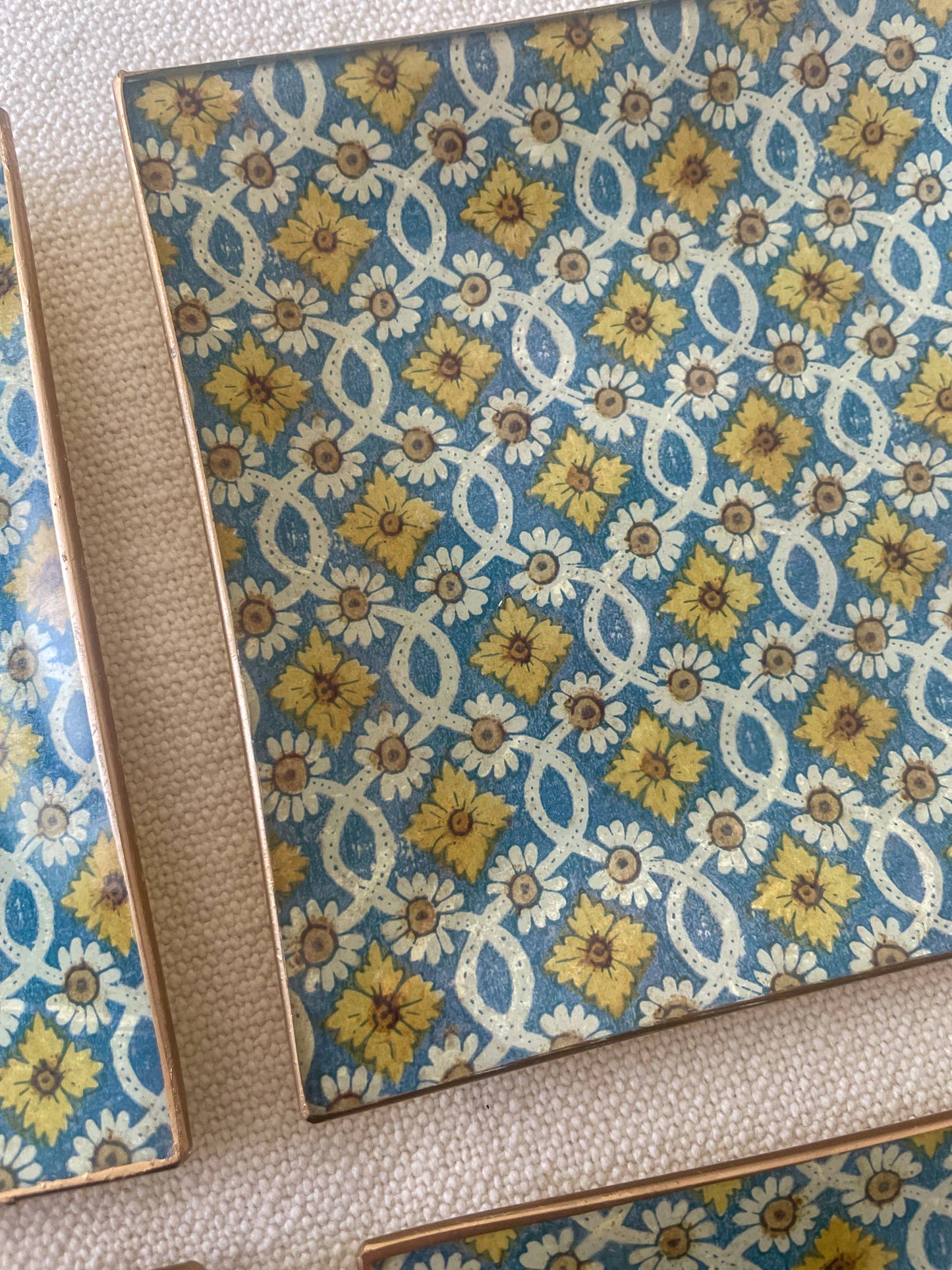 Handmade Decoupage Rectangular Glass Plate