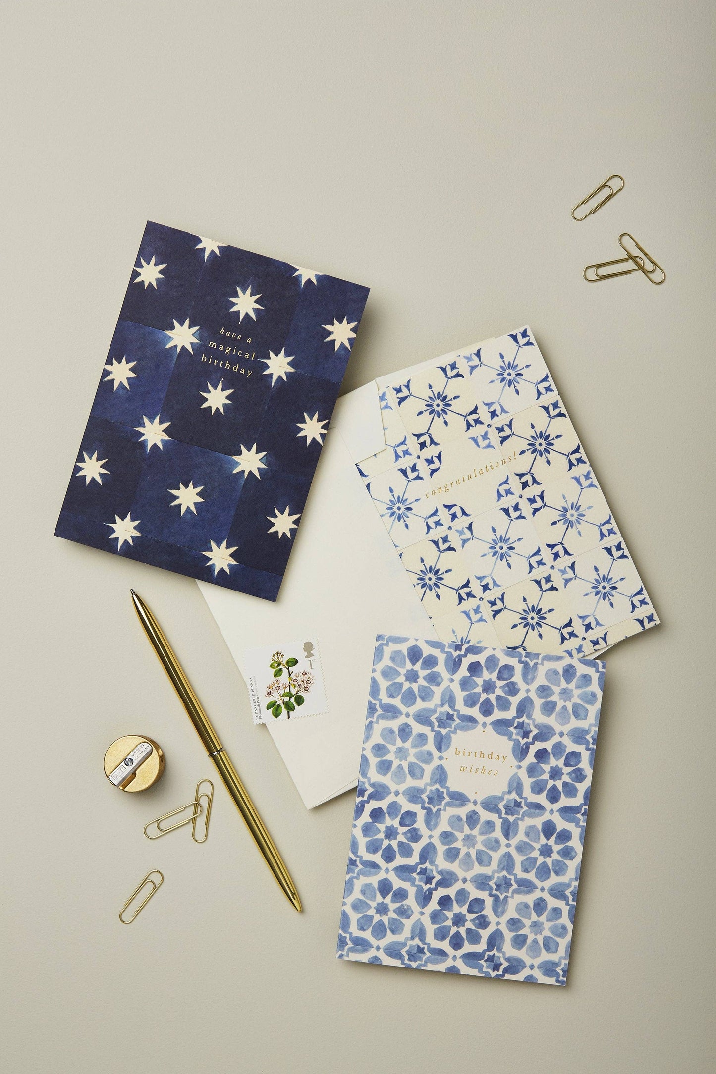 Wanderlust Paper Co - Ecru Tile 'Congratulations!' Card
