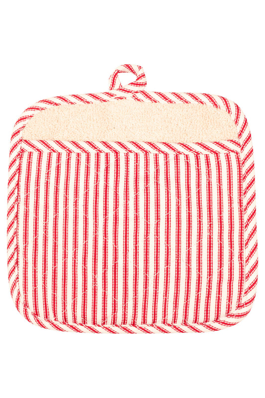 Stripe Terry Lined Pot Mitt