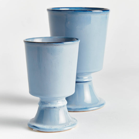 Kelcy Footed Cachepots, Blue