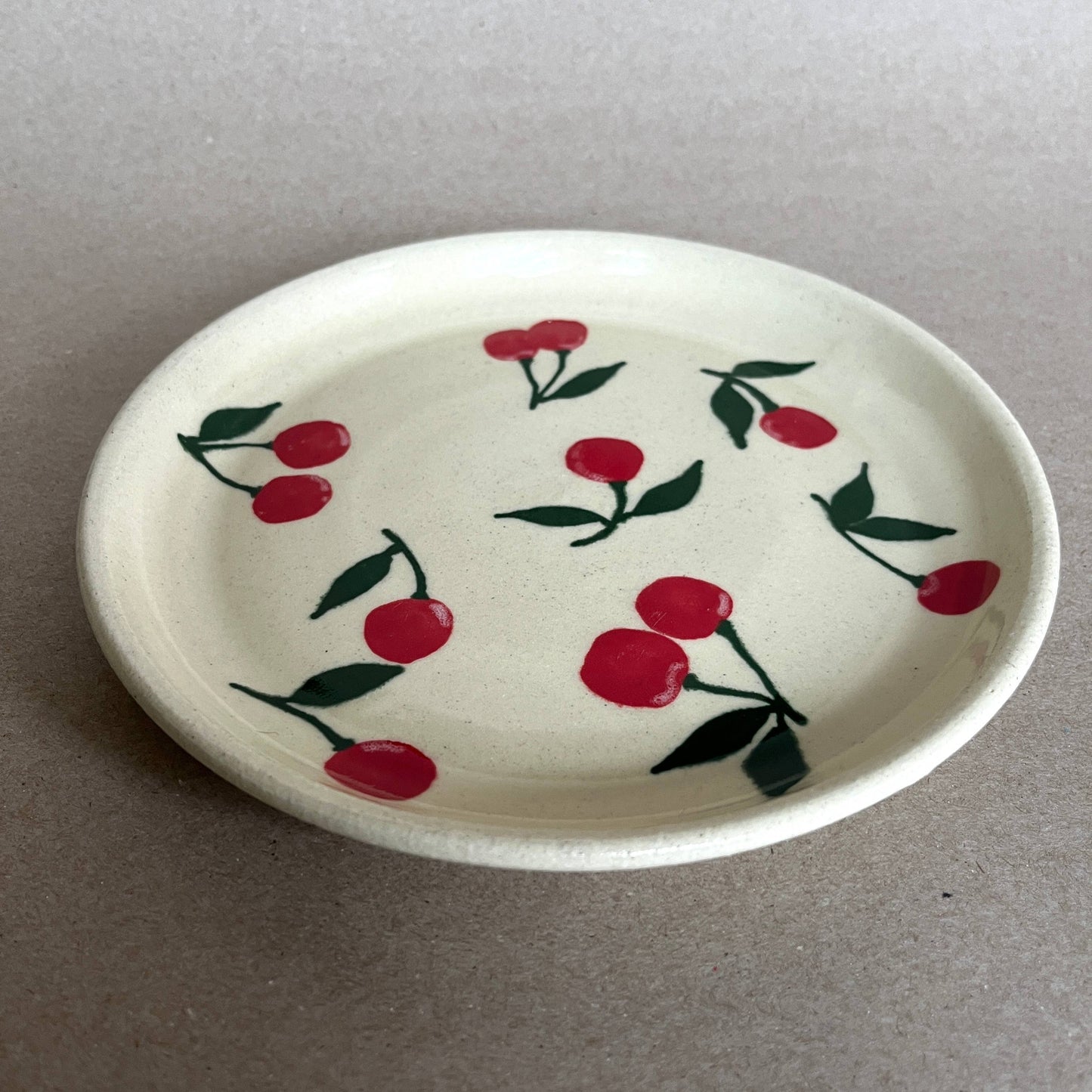 Red Cherries Lunch Plate