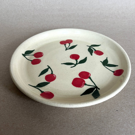 Red Cherries Lunch Plate