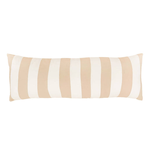 Sand Striped Lumbar Pillow Cover