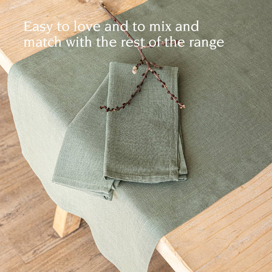Linen Table Runner  18x90