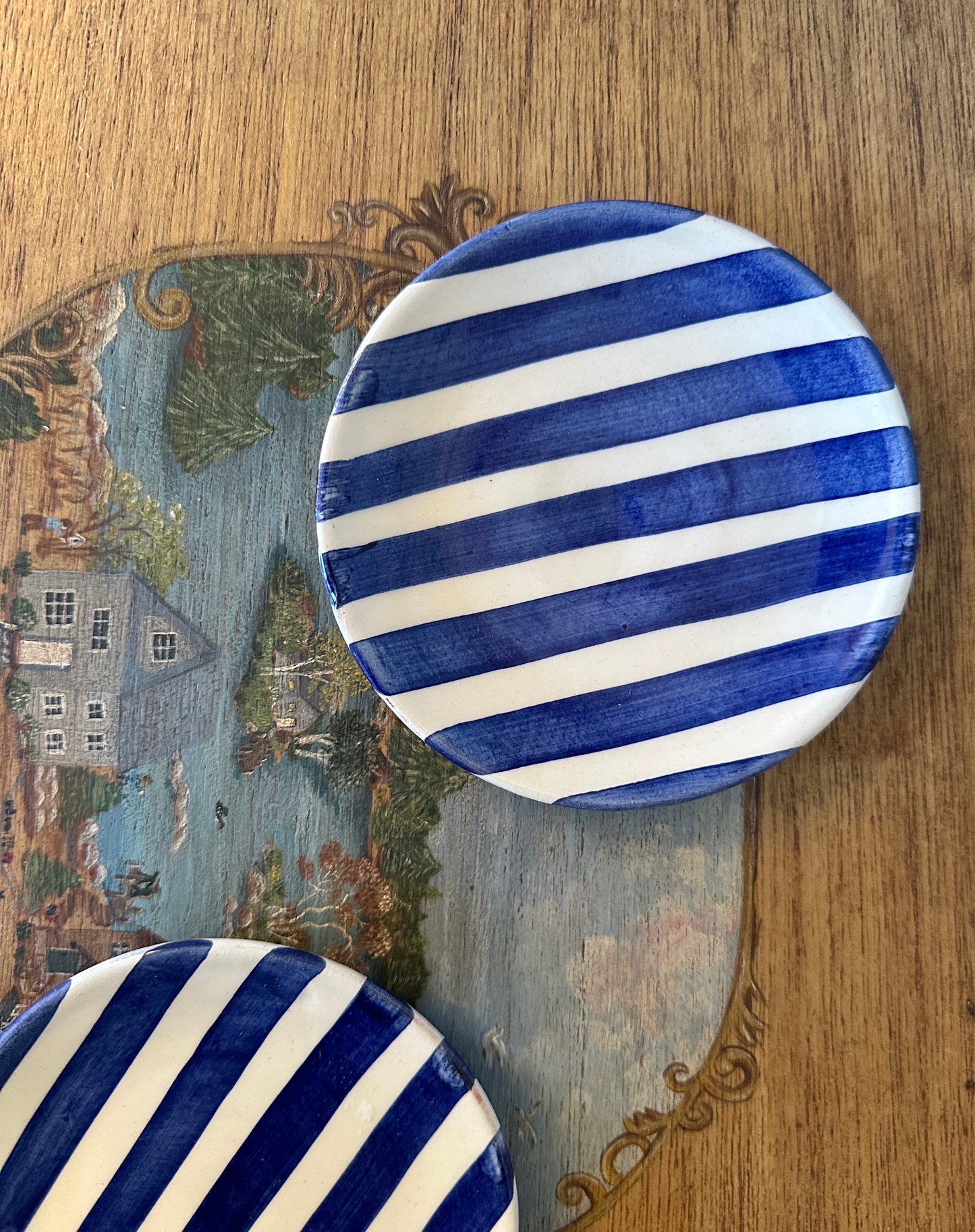 Portuguese Bold Stripe Mini Plate