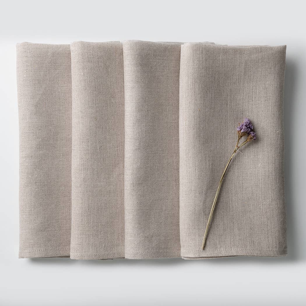 Natural Linen Dinner Napkins