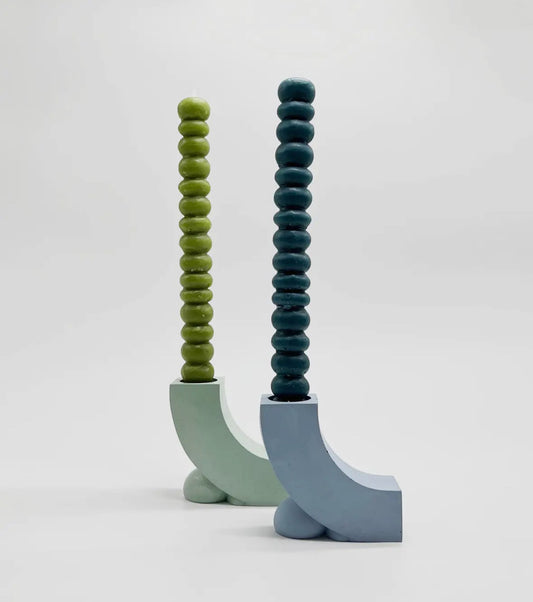Enzo Concrete Taper Candle Holder