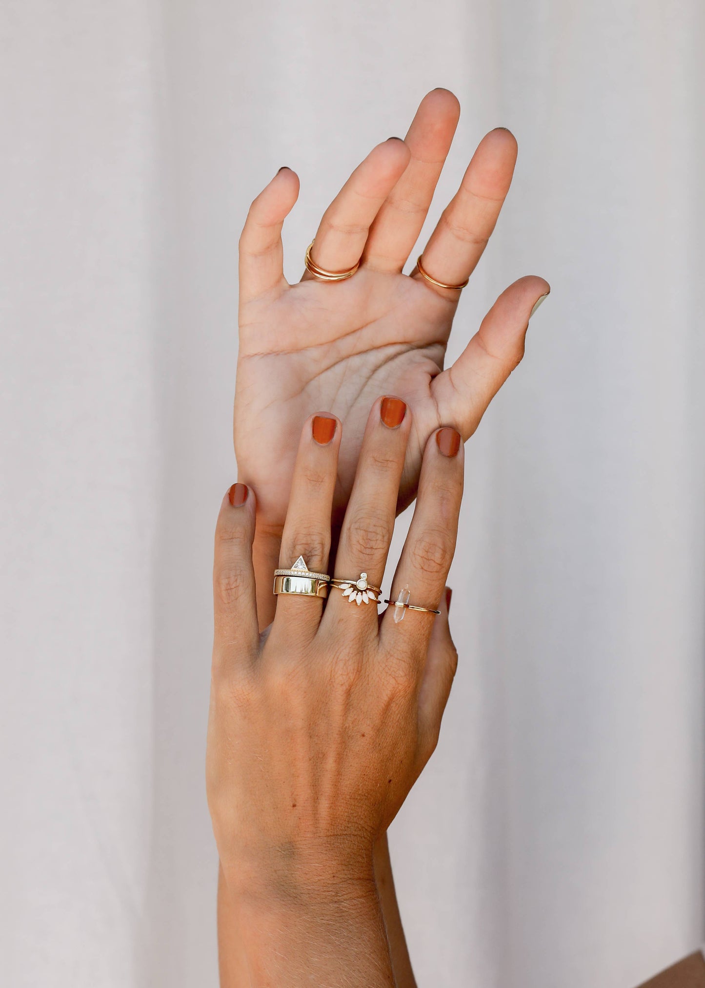 Gold Ring Opal Infinity