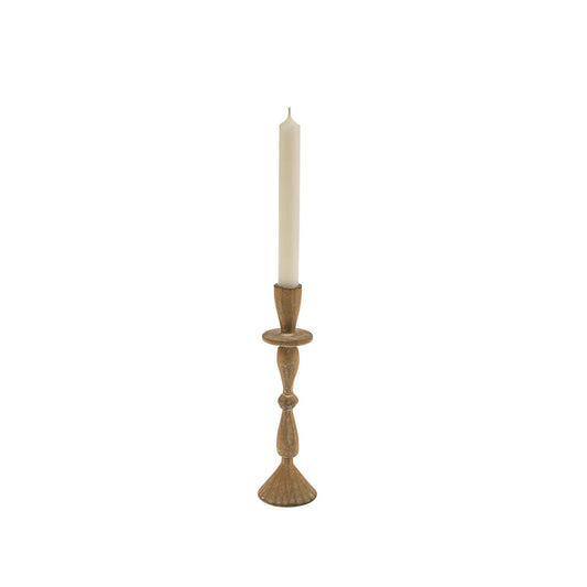 Pale Rust Forged Candle Holder