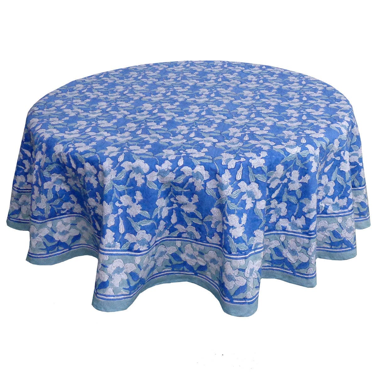 Orchid Blue Round Tablecloth