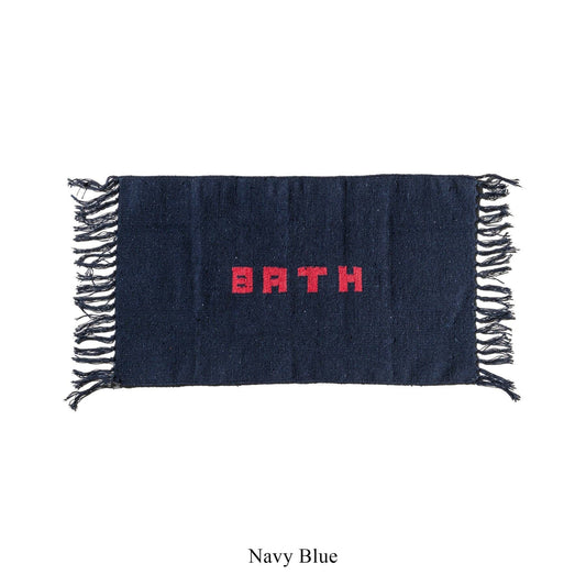 HANDLOOMED RECYCLED YARN BATH MAT