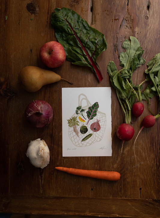 Farmer's Market Art Print