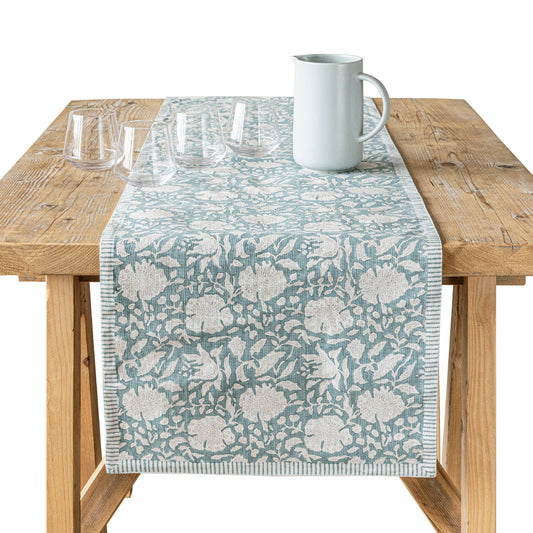 Block Print Table Runner 18x108