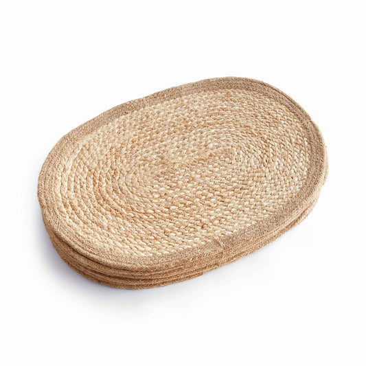 Jute Oval Placemats, Natural