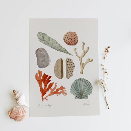 Beach Combing Art Prnt