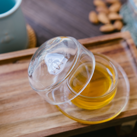 Glass Bee Dish Set