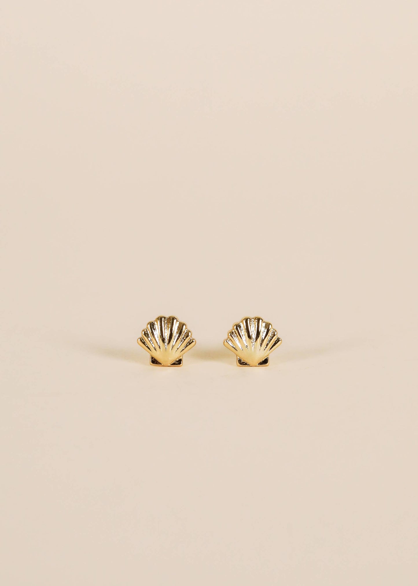 Gold Seashell Earrings