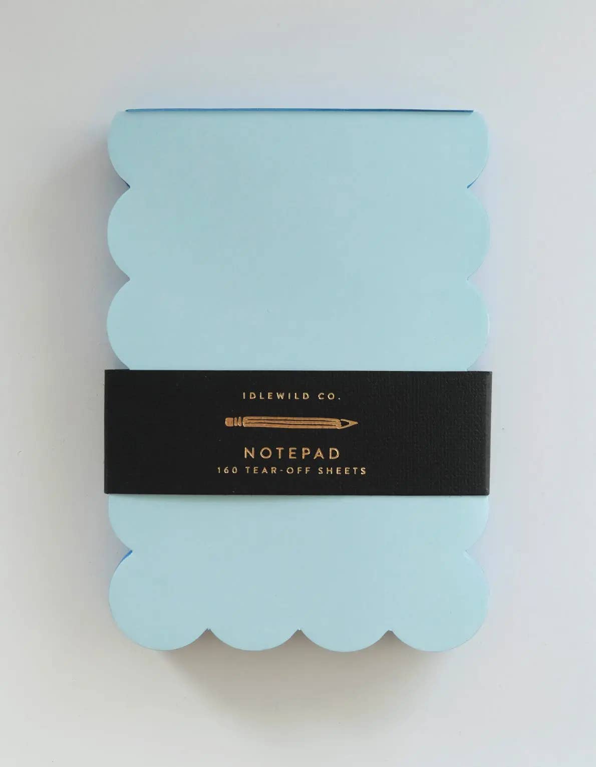 Scalloped Shaped Pad | Aqua + Blue