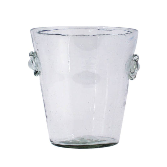 Hand-Blown Glass Ice Bucket