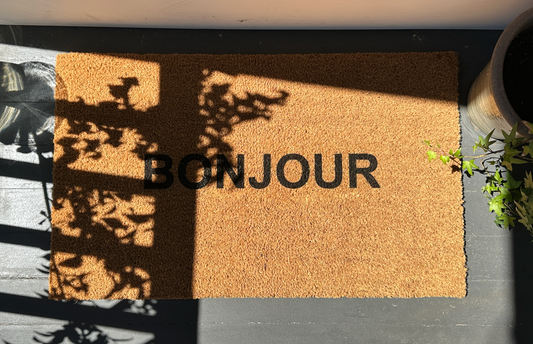 Bonjour Door Mat