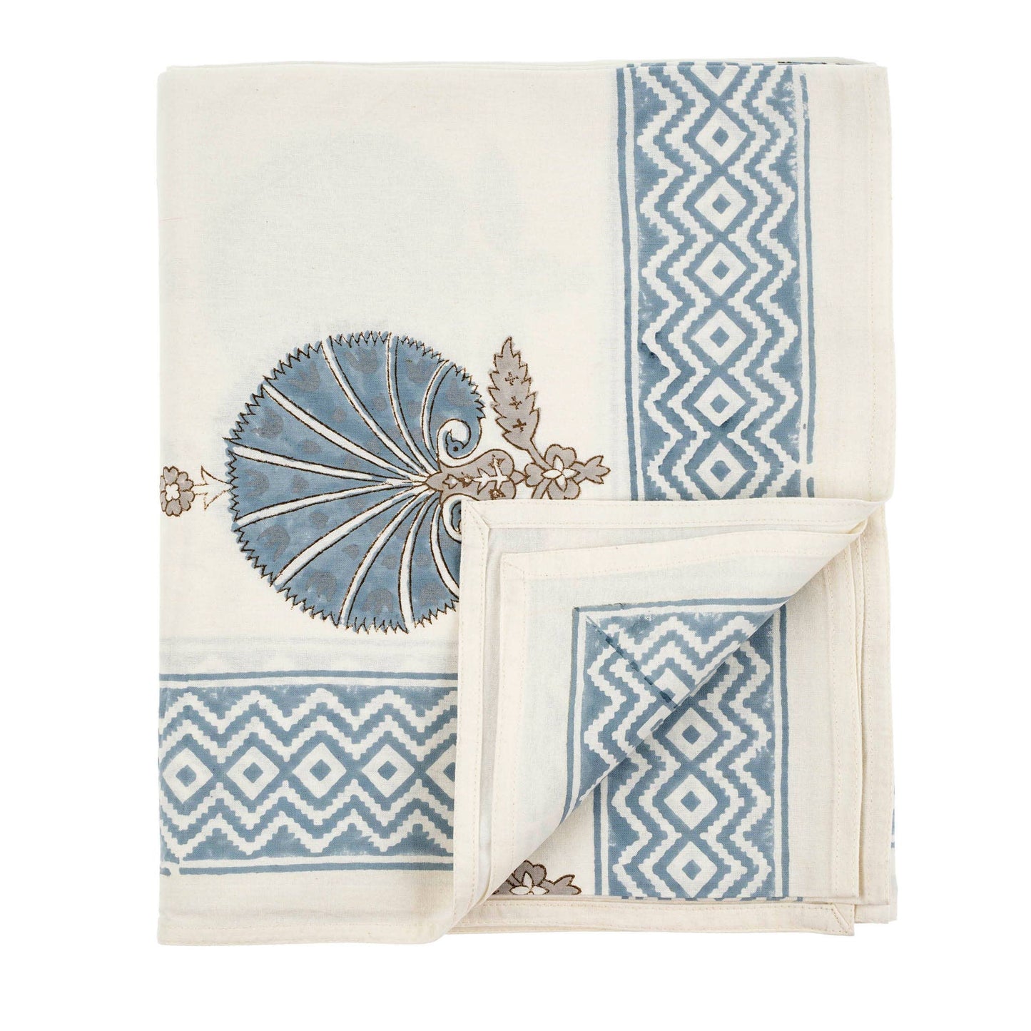 Belle Block Printed Tablecloth
