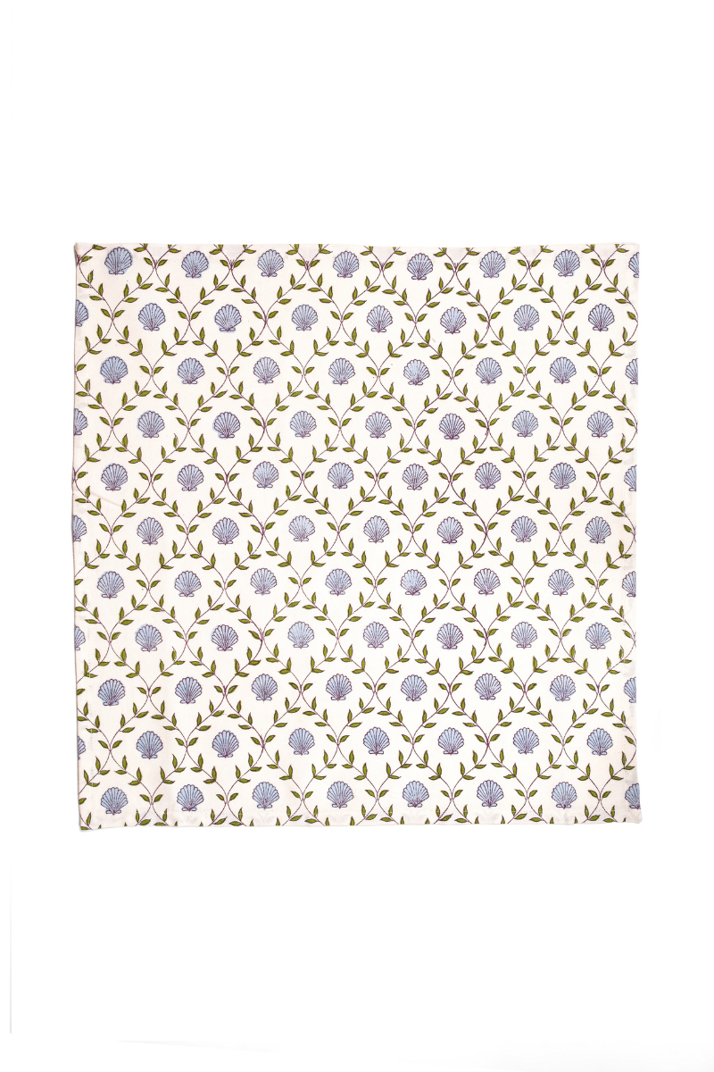 Seashell Blockprint Napkins