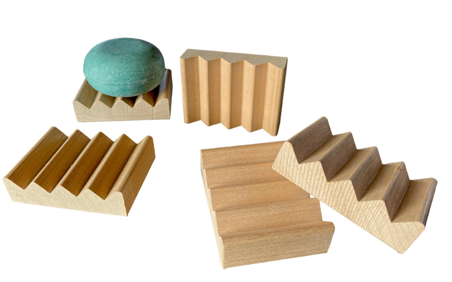 2" mini wood soap dishes