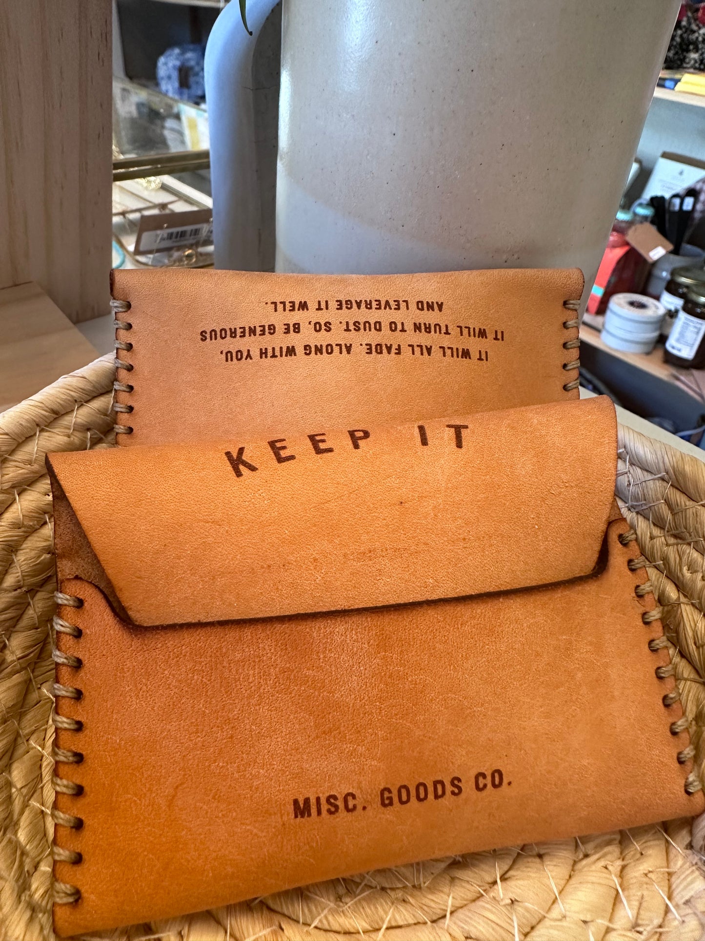 Slim Fold Leather Wallet
