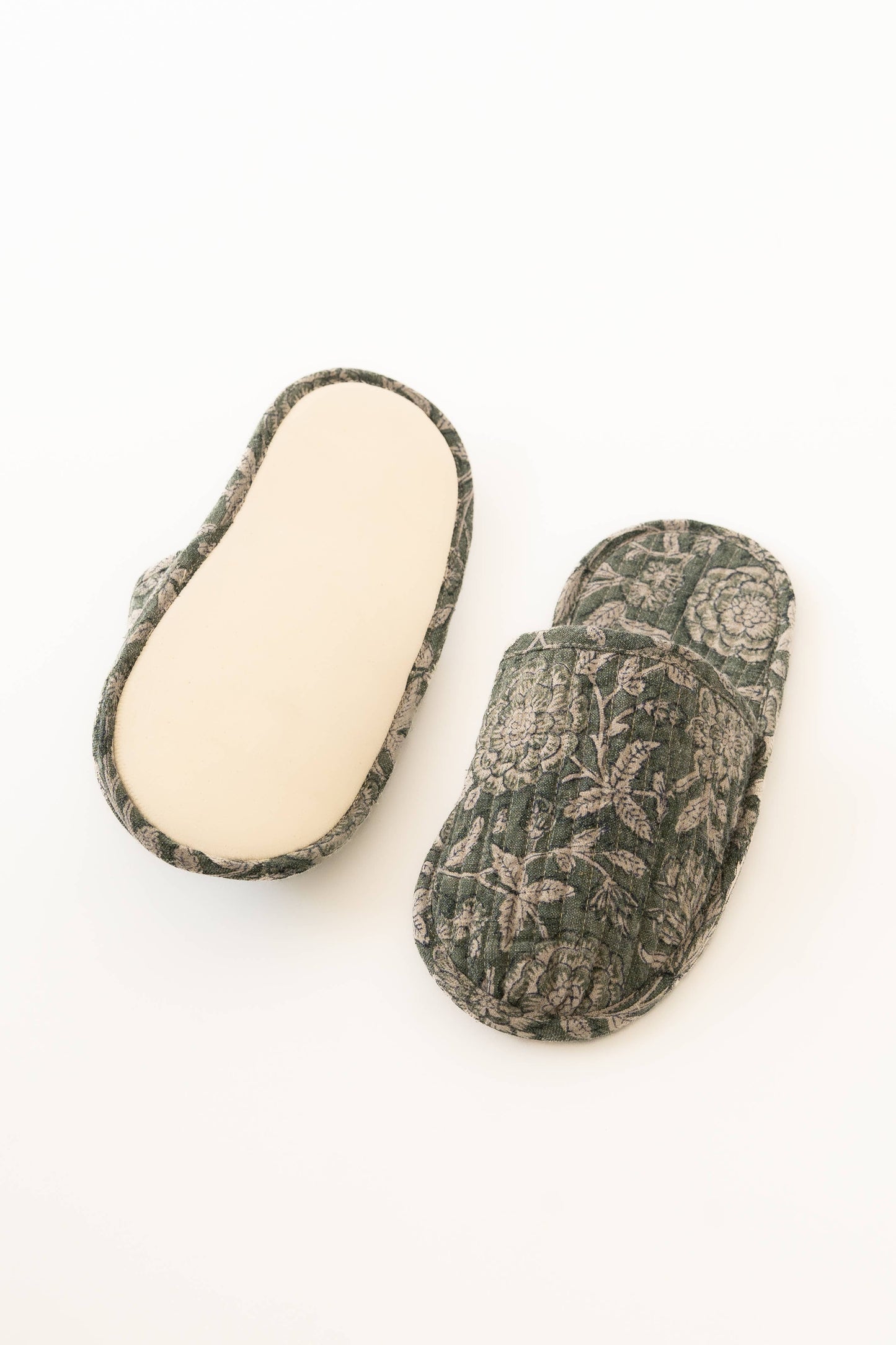 Live Linen - Block Print Rio Linen Slippers – Everyday Pair